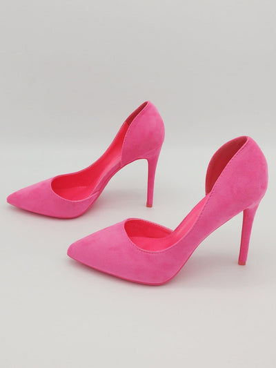 Amy Scarpa Donna Decolletè Fucsia Tacco Alto