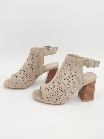 Fiona Tronchetto Estivo Donna Beige Tacco Alto
