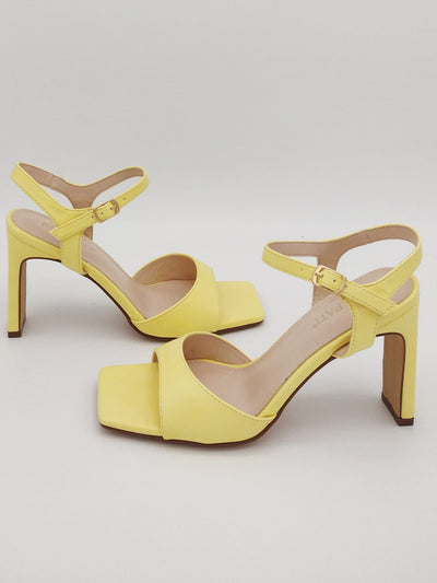 Lulù Sandalo Donna Giallo Pastello Tacco Alto